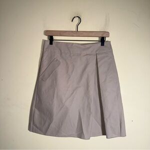 NWT MAX MARA classic academia designer asymmetrical pleated mini skirt 4